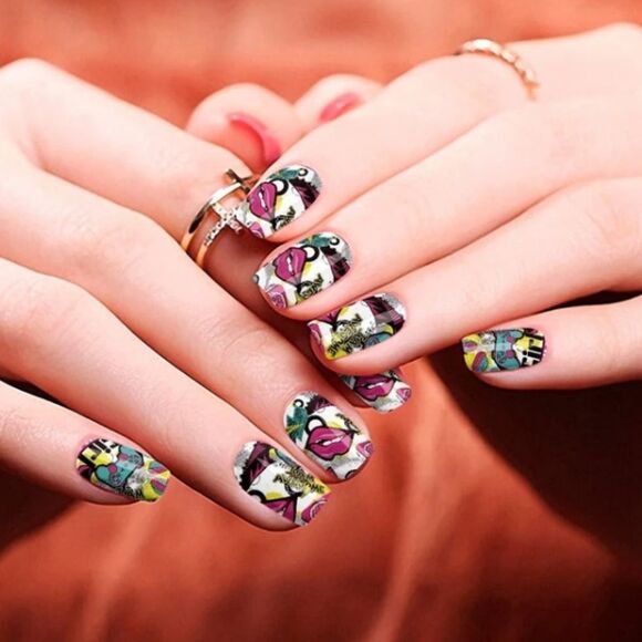 Colour Flash - Girl fun! Vibrant colors, Girls Rule nail wraps - Picture 5 of 10